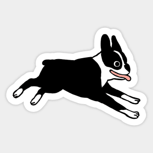 Boston Terrier | Cute Black and White Cartoon Dog Sticker